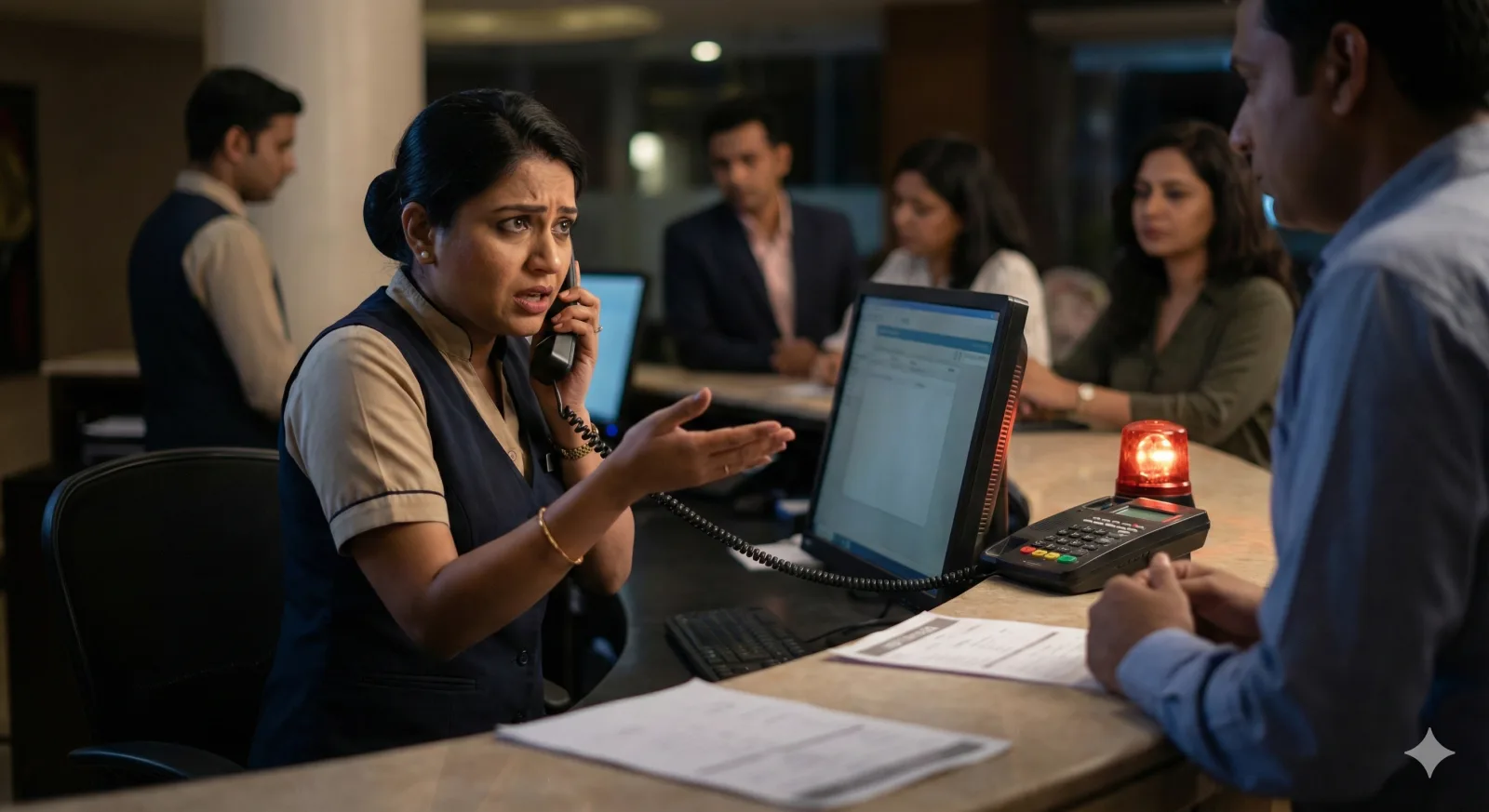 Overwhelmed front-desk staff